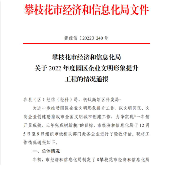 星船城瑞達公司榮獲攀枝花市第一批文明形象 提升示范企業(yè)稱號(圖2)