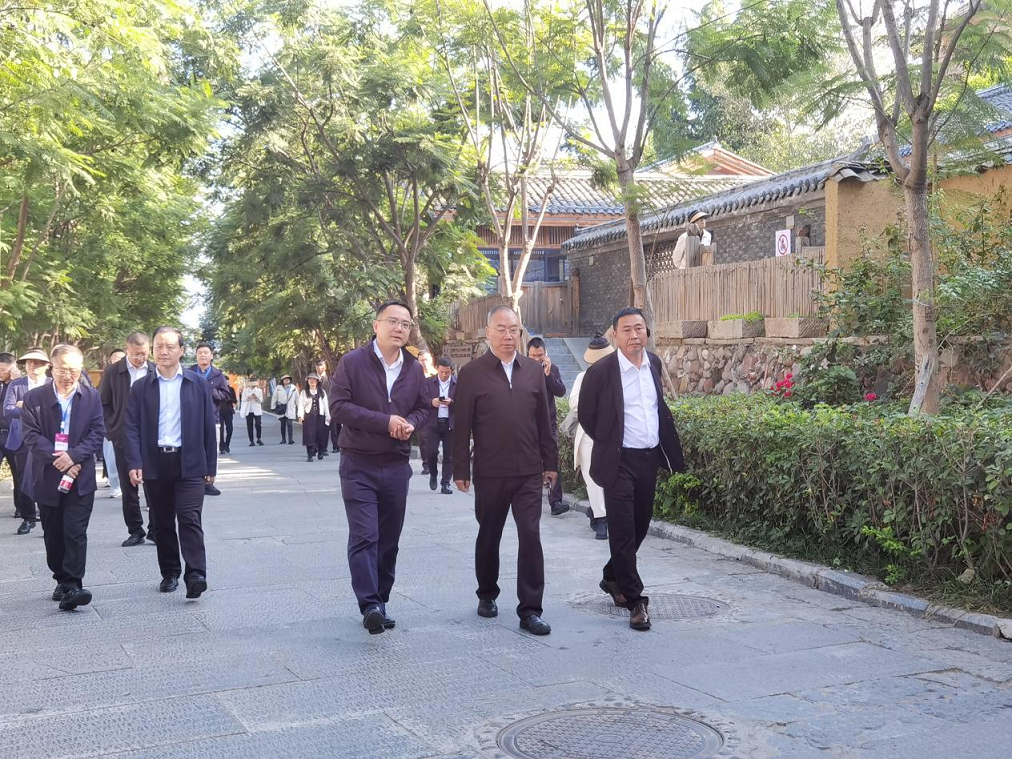 全省文化旅游融合示范項目工作總結(jié)交流會代表團考察學(xué)習(xí)大石板項目(圖2)