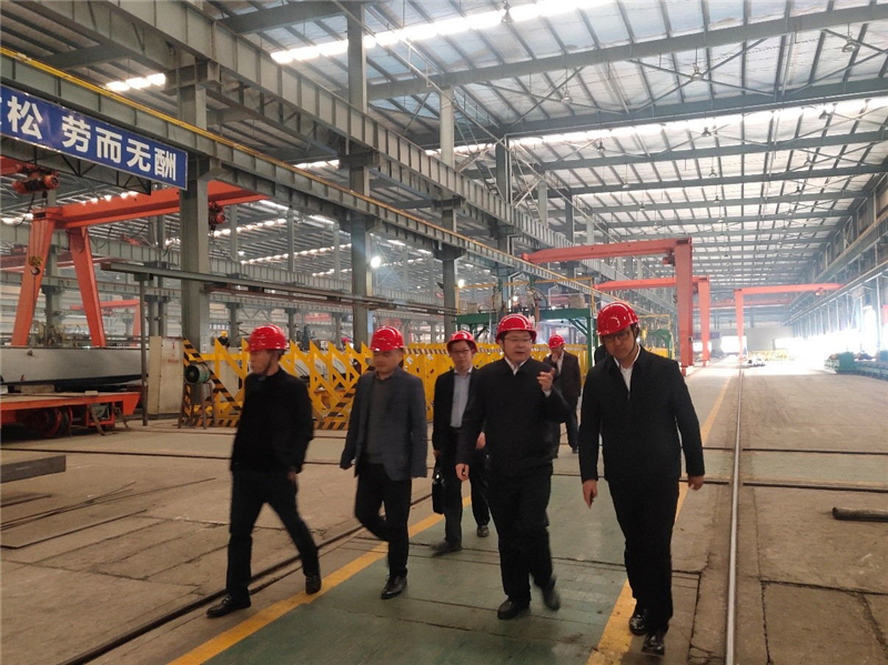 中國建筑金屬結(jié)構(gòu)協(xié)會(huì)鋼結(jié)構(gòu)分會(huì)常務(wù)副會(huì)長胡育科一行到川威集團(tuán)龍泉基地考(圖4)