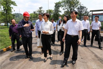 人民銀行成都分行副行長王江渝一行到川威調(diào)研