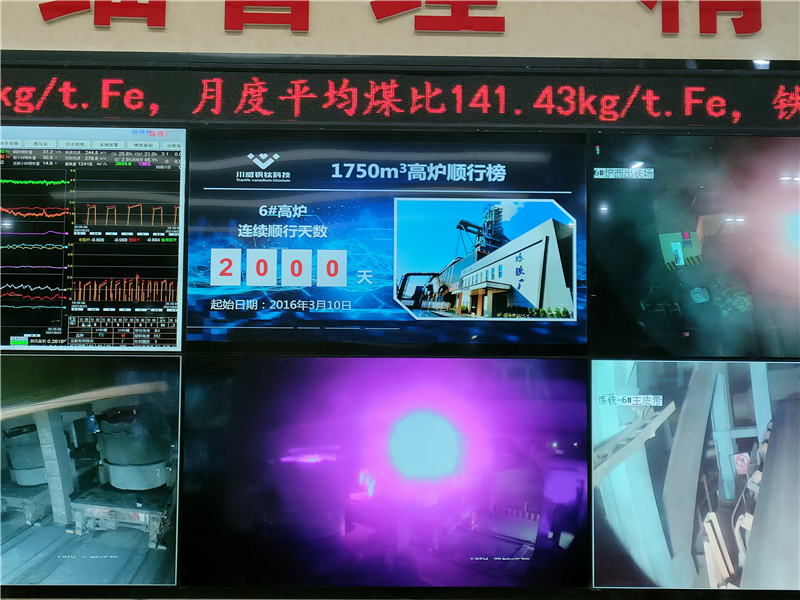 行業(yè)一流 國際領先 ——川威1750m3高爐釩鈦礦冶煉順行突破2000天(圖2)